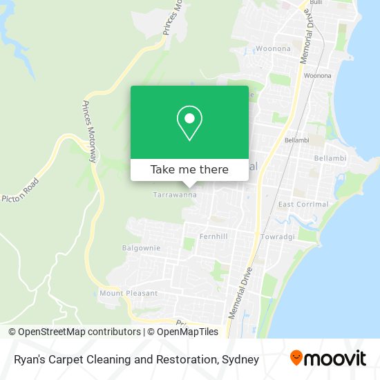 Ryan's Carpet Cleaning and Restoration map