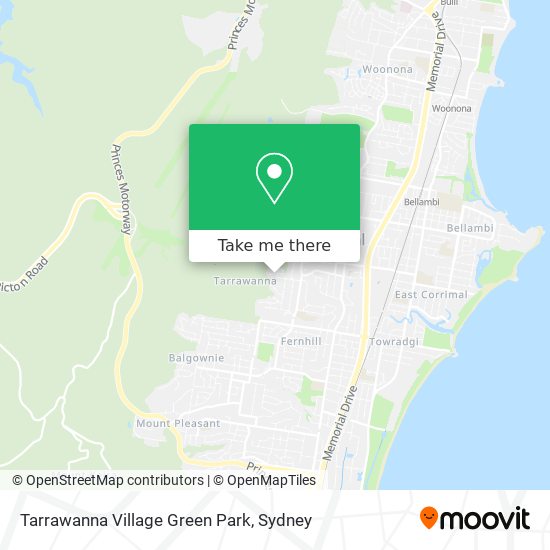 Tarrawanna Village Green Park map