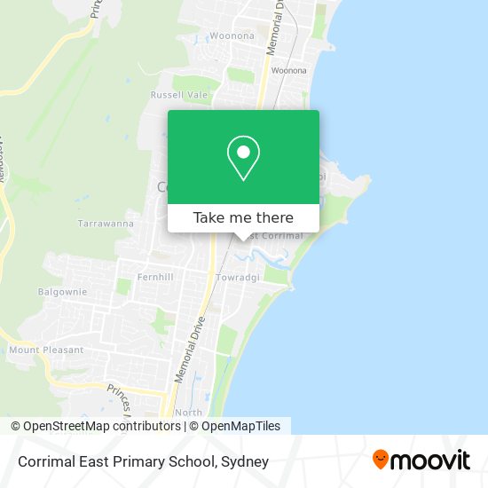 Mapa Corrimal East Primary School