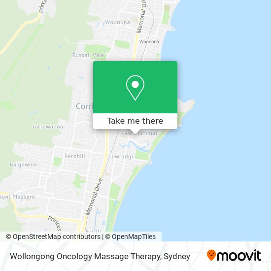 Wollongong Oncology Massage Therapy map