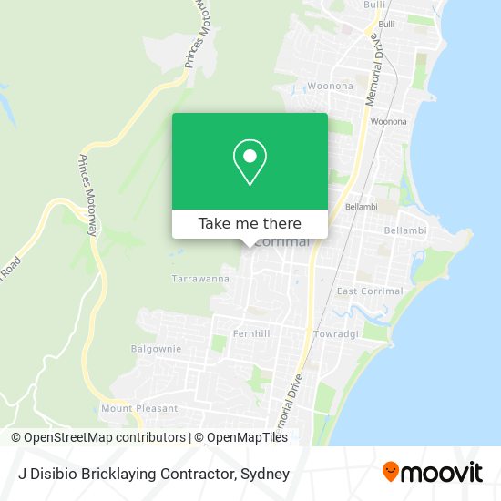 J Disibio Bricklaying Contractor map