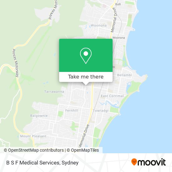 B S F Medical Services map