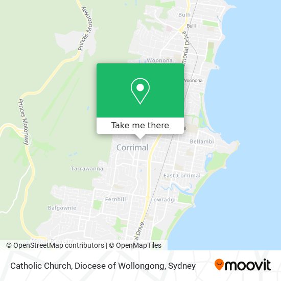 Mapa Catholic Church, Diocese of Wollongong