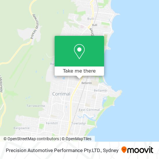 Precision Automotive Performance Pty.LTD. map