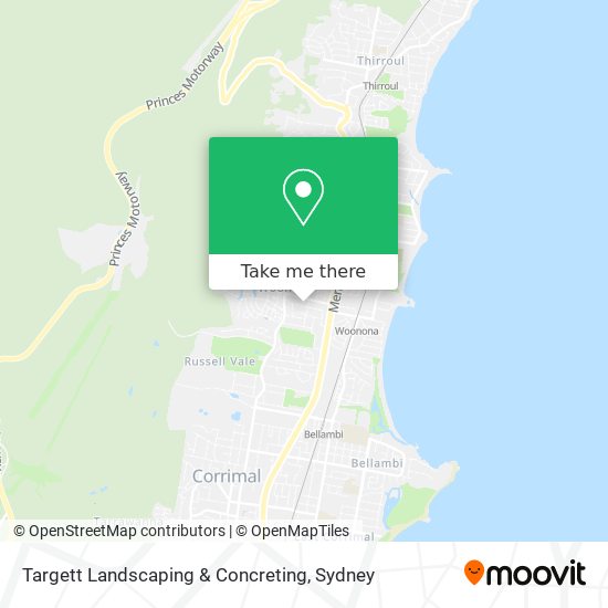 Targett Landscaping & Concreting map