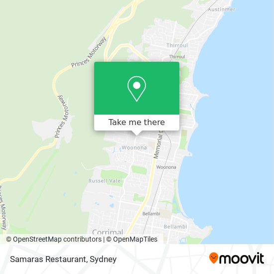 Samaras Restaurant map