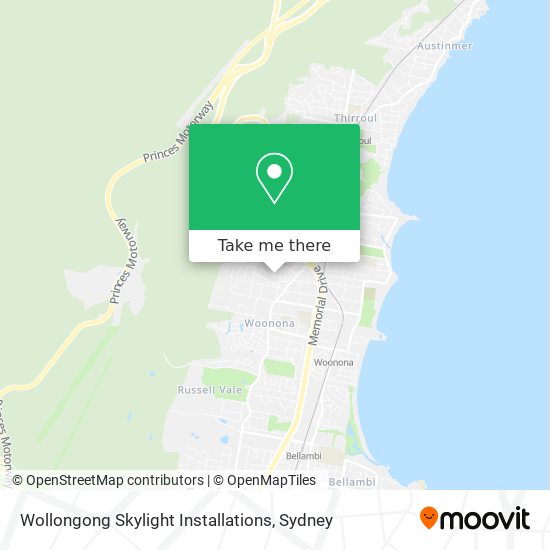 Wollongong Skylight Installations map