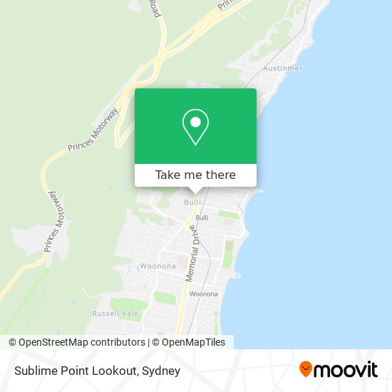 Sublime Point Lookout map