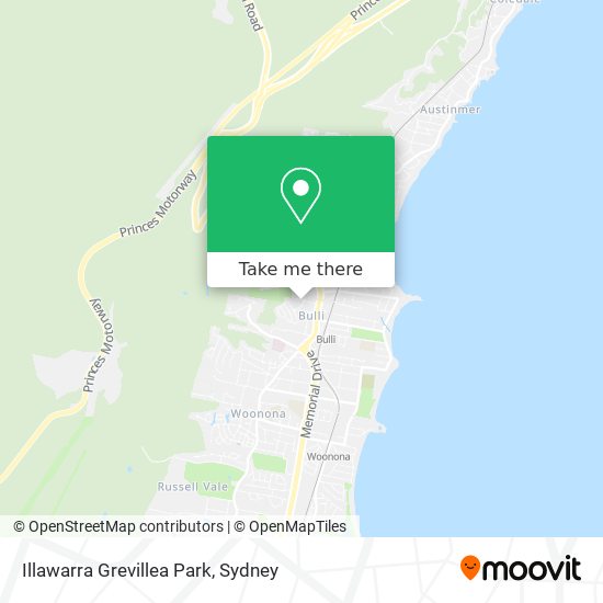 Illawarra Grevillea Park map