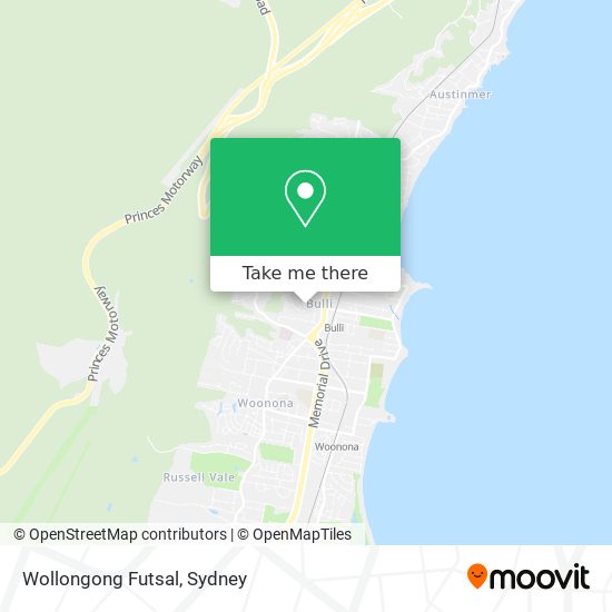 Wollongong Futsal map