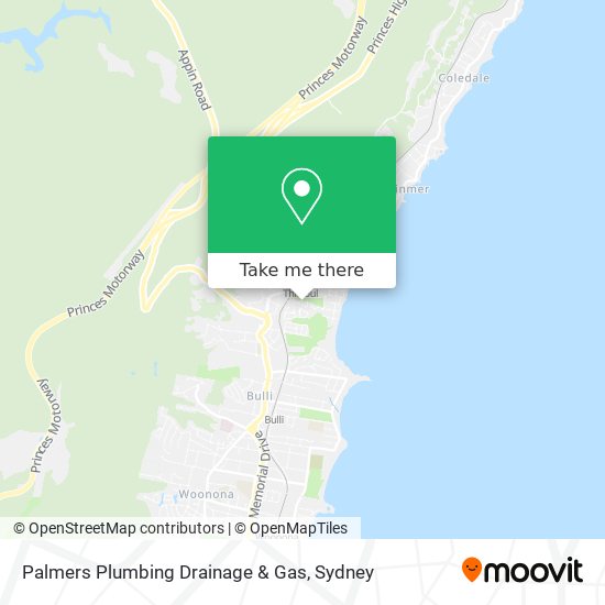 Mapa Palmers Plumbing Drainage & Gas