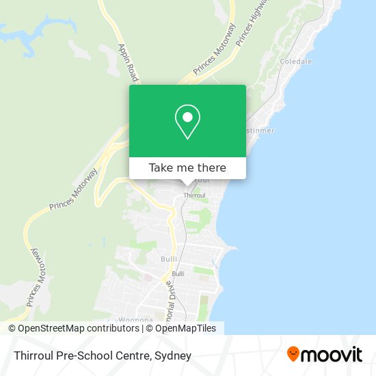 Mapa Thirroul Pre-School Centre