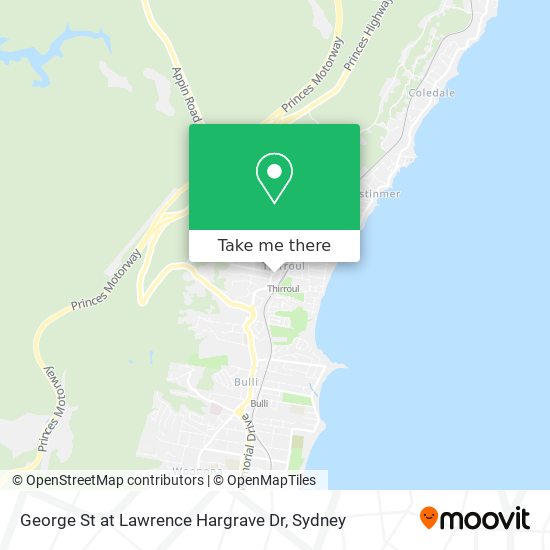 George St at Lawrence Hargrave Dr map