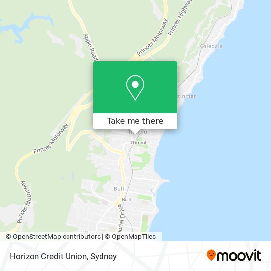 Horizon Credit Union map