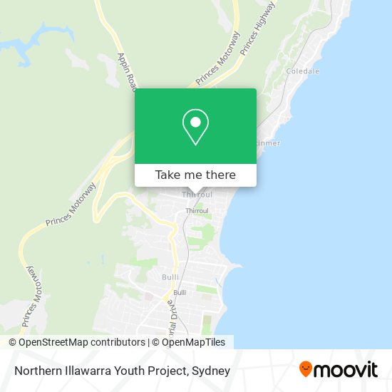 Northern Illawarra Youth Project map