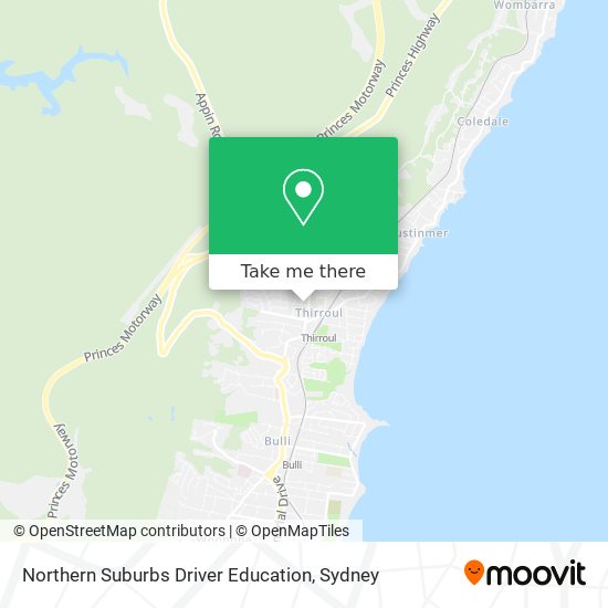 Mapa Northern Suburbs Driver Education