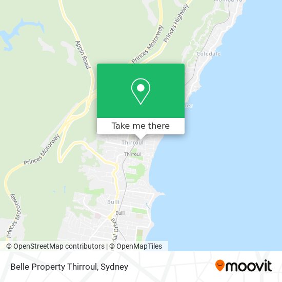 Belle Property Thirroul map