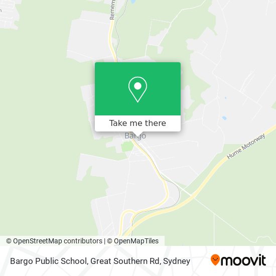 Bargo Public School, Great Southern Rd map