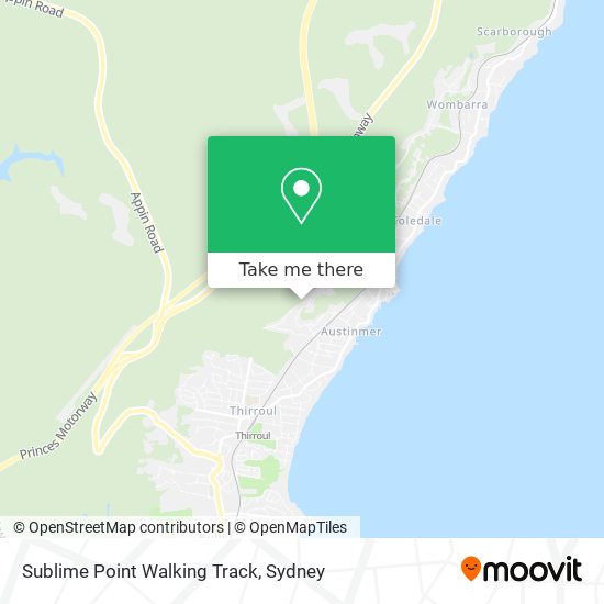 Sublime Point Walking Track map