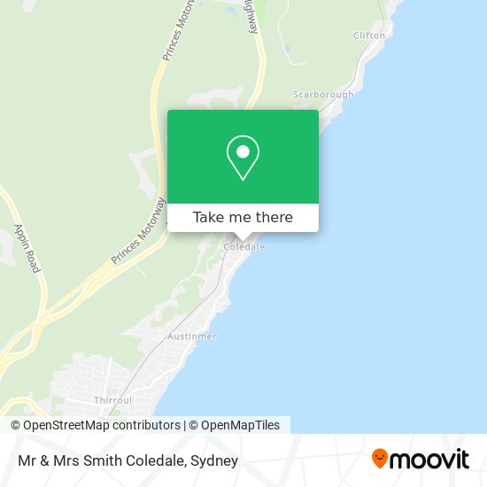 Mr & Mrs Smith Coledale map