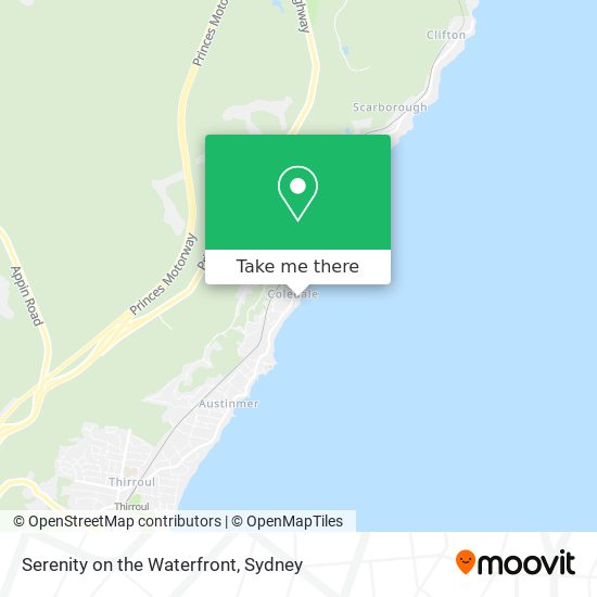 Serenity on the Waterfront map