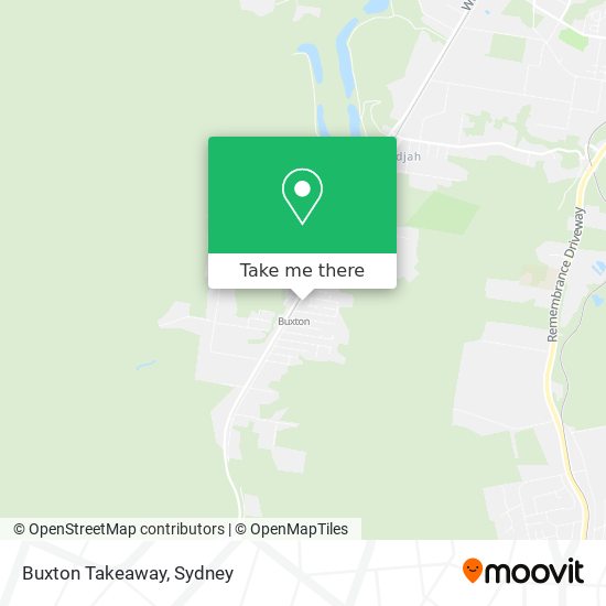 Buxton Takeaway map