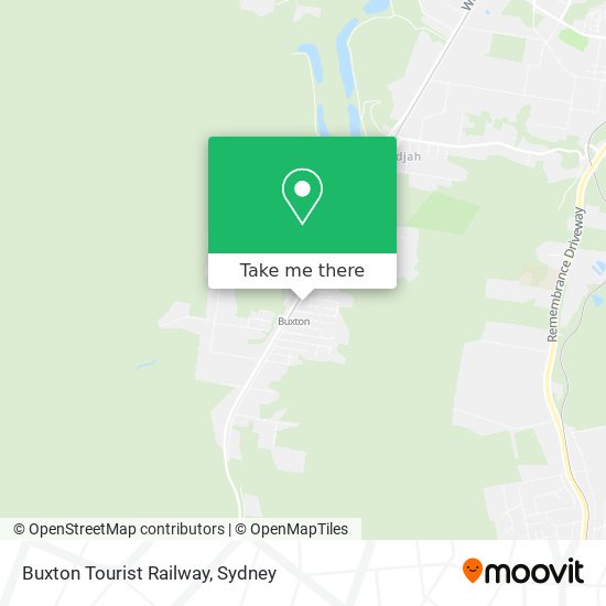 Buxton Tourist Railway map