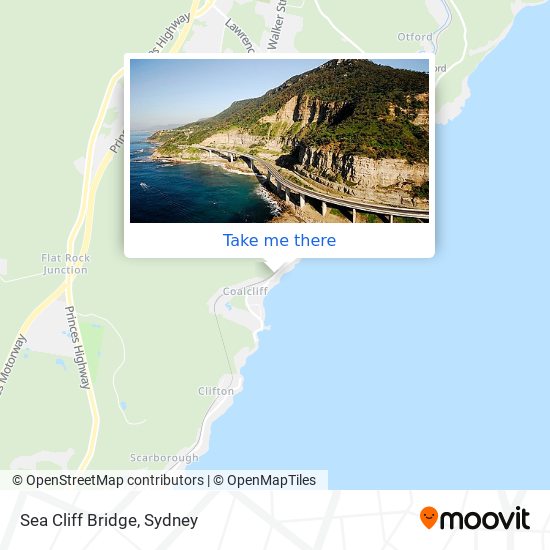Sea Cliff Bridge map