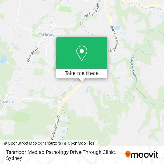 Tahmoor Medlab Pathology Drive-Through Clinic map