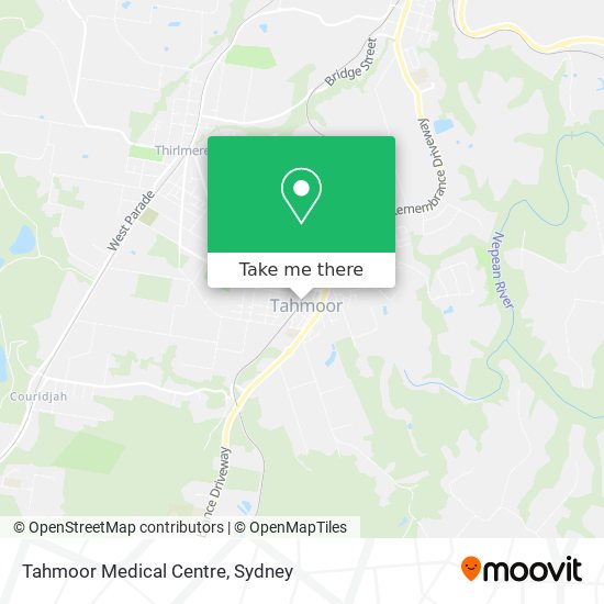 Mapa Tahmoor Medical Centre