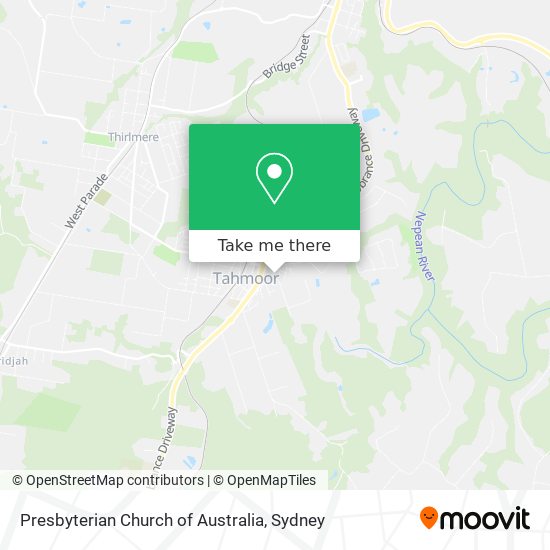Presbyterian Church of Australia map