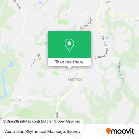 Australian Rhythmical Massage map