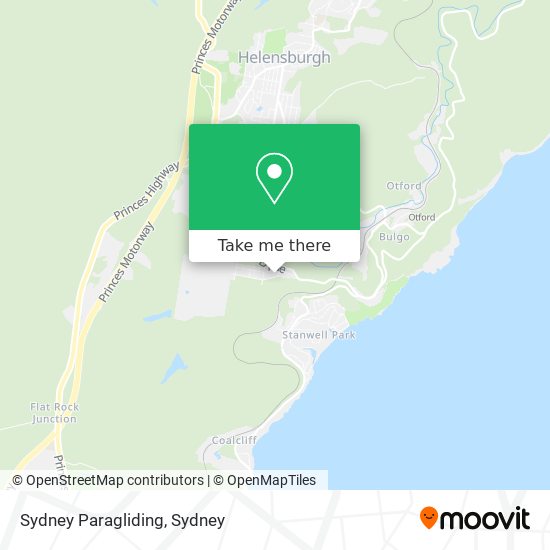 Mapa Sydney Paragliding