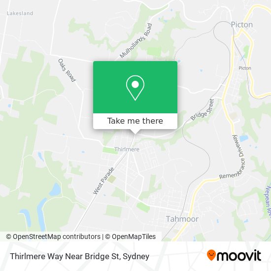 Thirlmere Way Near Bridge St map