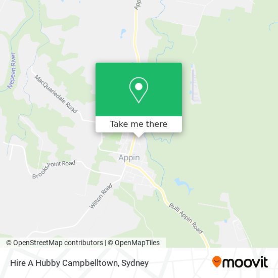 Hire A Hubby Campbelltown map
