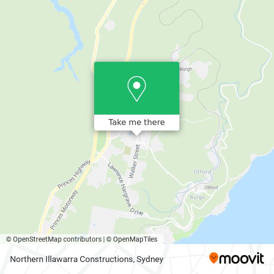 Northern Illawarra Constructions map