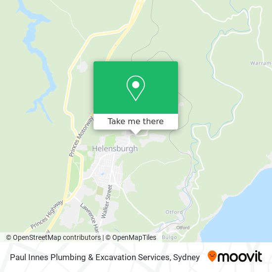 Mapa Paul Innes Plumbing & Excavation Services