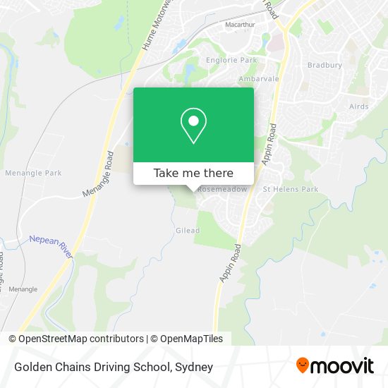 Golden Chains Driving School map