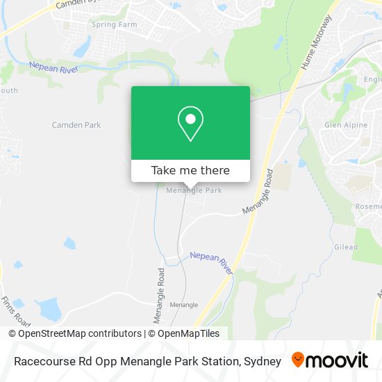 Racecourse Rd Opp Menangle Park Station map