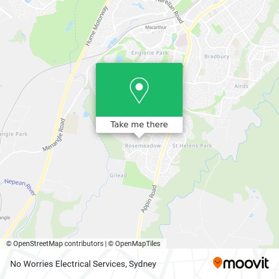 No Worries Electrical Services map