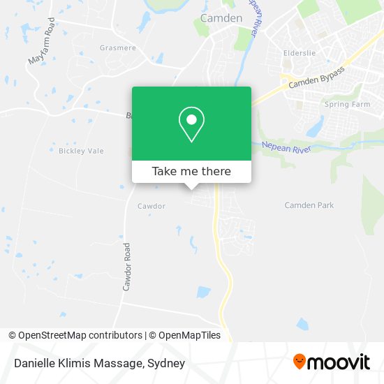 Danielle Klimis Massage map