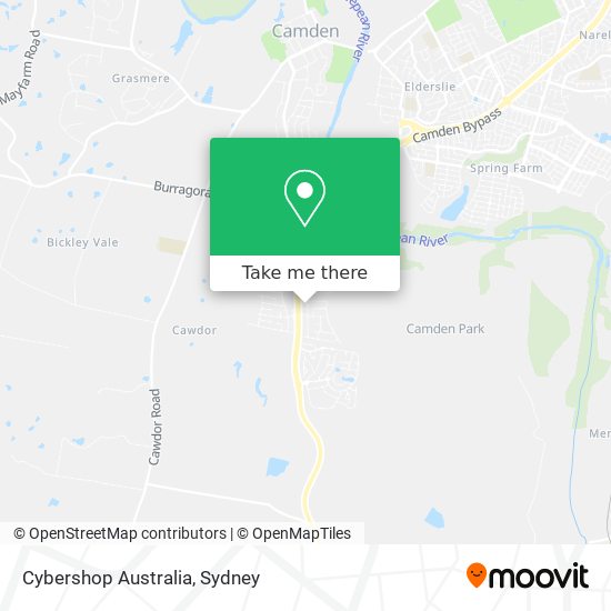 Cybershop Australia map