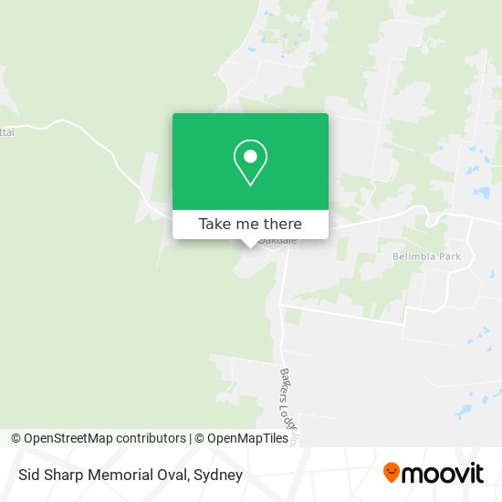 Sid Sharp Memorial Oval map
