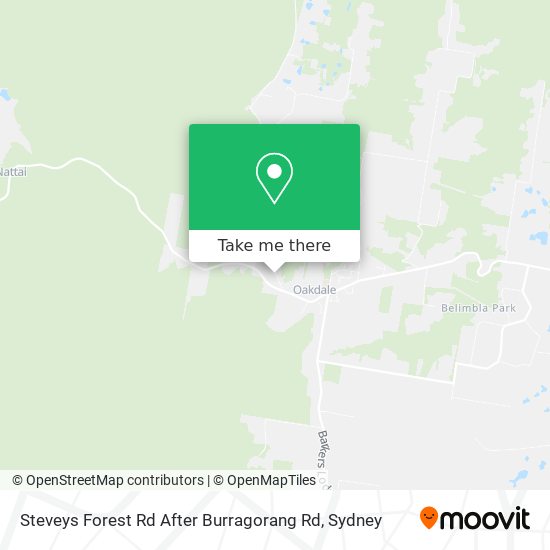 Steveys Forest Rd After Burragorang Rd map