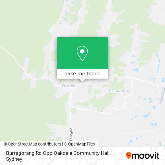 Burragorang Rd Opp Oakdale Community Hall map