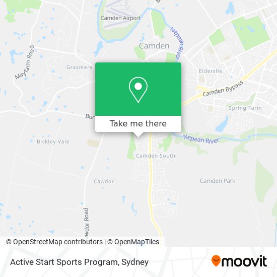 Active Start Sports Program map