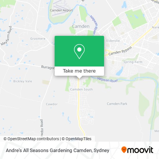 Andre's All Seasons Gardening Camden map