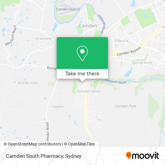 Mapa Camden South Pharmacy