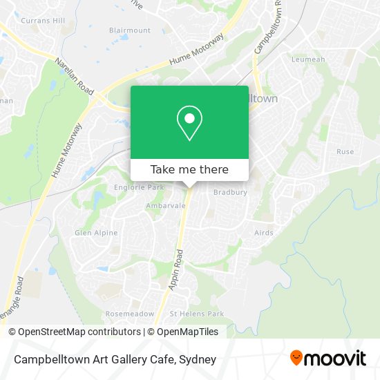Campbelltown Art Gallery Cafe map