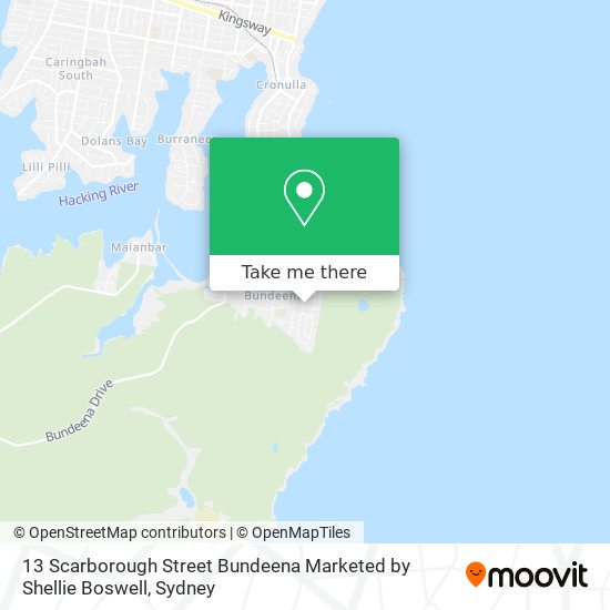 13 Scarborough Street Bundeena Marketed by Shellie Boswell map